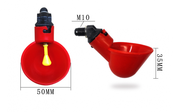 Animal Farm Tools Automatischer Hühner- und Vogelstall, Geflügel-Wassertrinkschale, Kunststoff, für Hühner, Küken, Geflügel, Nippeltränke 2